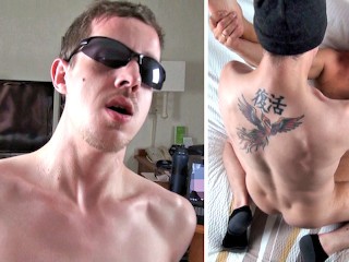 Skater’s Raw Nut – Condomless Breeding – 3-way Fuck w/Cum as Lube